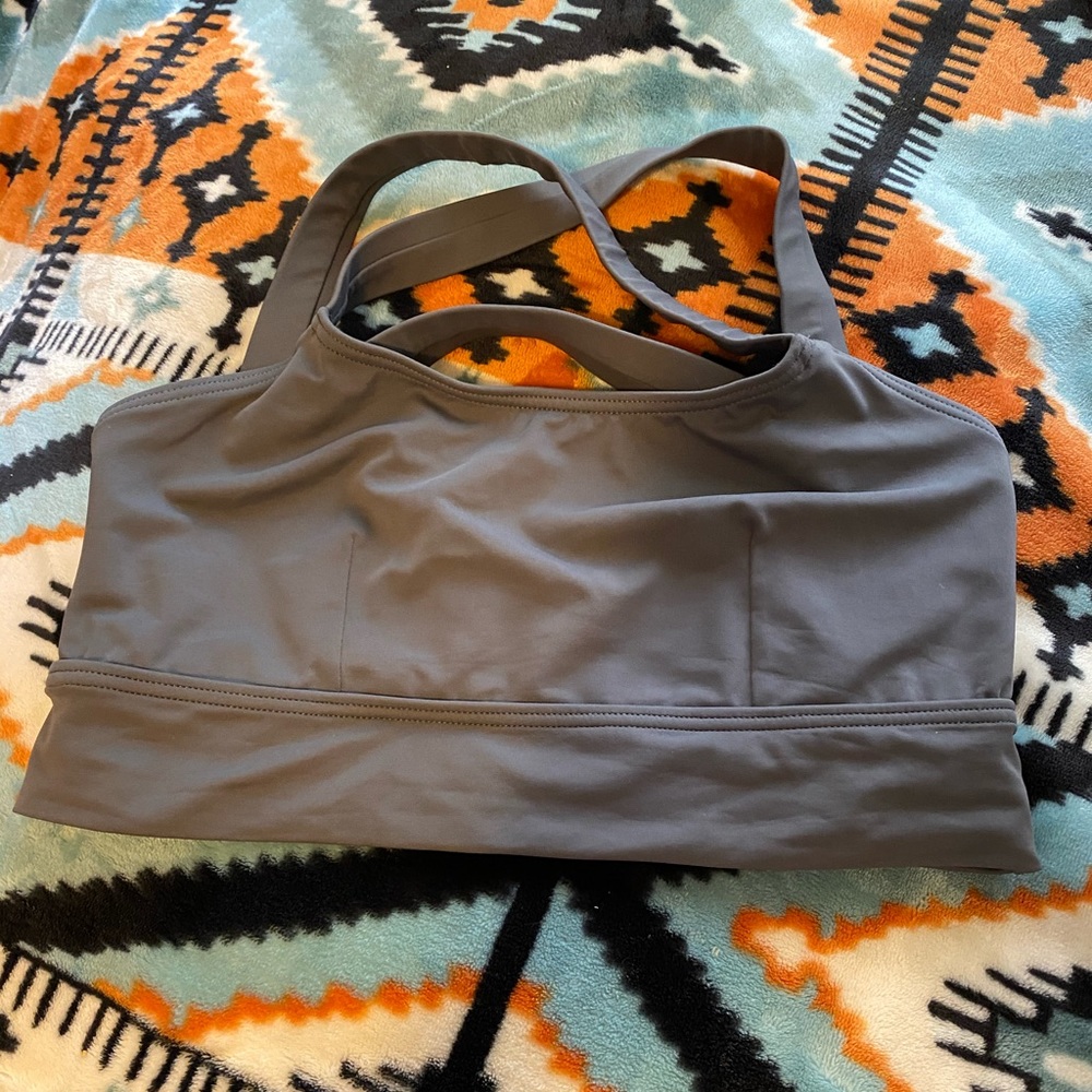 Gray Sports Bra